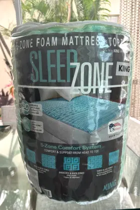 5ZMF-GT4 MELLOW Sleep Zone Foam Mattress Topper Tea Pad King