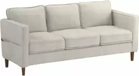 MLSF-HA-BE-3P MELLOW Hana Linen Fabric Loveseat Sofa Couch