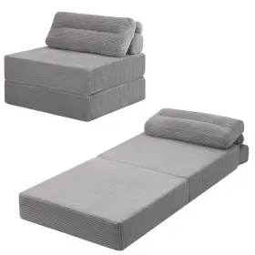 25MMC1006-QH MEMORECOOL Folding Sofa Bed Single Pale