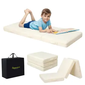 MMCMAT1002-BEIGE-FBA MEMORECOOL Floor Mattress Trifold Futon