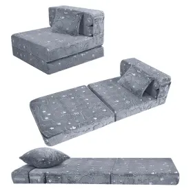 SQ1156-SINGLE-DINO MEMORECOOL Kids Floor Mattress Glow Sofa