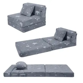 SQ1156-SINGLE-STAR MEMORECOOL Glow Fold Sofa Bed Kids Futon