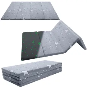 SQ1157-122X184-STAR MEMORECOOL Kids Floor Futon Mattress Foam