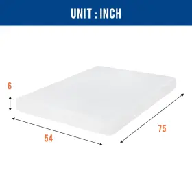 195030072537 MEMORY Fdw Mattress Gel Foam Sleep Pressure Reli #3