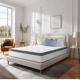 HY-30-8T1 MEMORY Twin Mattress Box Foam Hybrid Pocketed