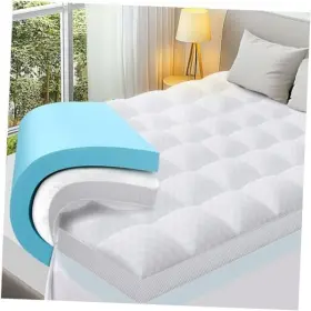 700937348663 MILCABE Dual Memory Foam Mattress Topper Gel