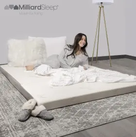 TF6-Q MILLIARD Folding Memory Foam Mattress Cover Queen #2