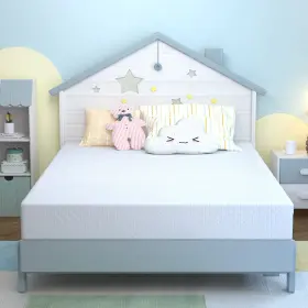 810037115819 MLILY Egohome Twin Mattress Kids Tea Gel Cooling