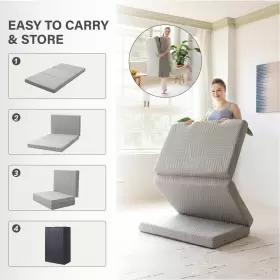 810128501156 MLILY Fold Memory Foam Mattress Queen Folding #2