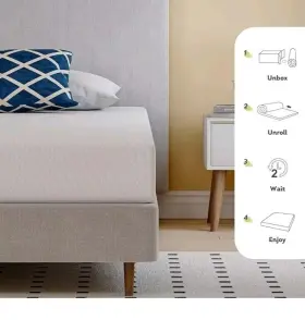 ME5080T00GNT MLILY Twin Mattress Box Memory Foam Firm #2