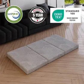 TRIFM-4SG MLILY Folding Mattress Memory Foam Trifold #3