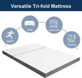LGB6 MOLBLLY Twin Trifold Memory Mattress Slip Bottom #3