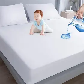 791334145269 MOONSEA Waterproof Mattress Protector Twin Cover