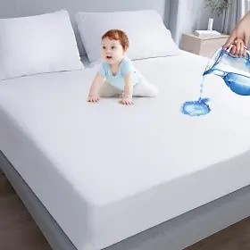 791533886017 MOONSEA Waterproof Mattress Protector Twin Cover