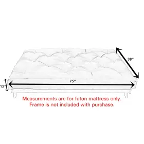 888858835827 MOZAIC Trupedic Twin Futon Mattress #3