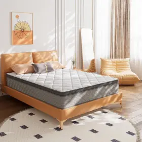 726084147195 MUBULILY Queen Mattress Gel Memory Foam Hybrid #2