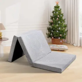 720073107474 MUUEGM Folding Mattress Fold Memory Foam Topper