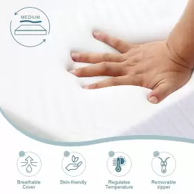 732122571082 MUUEGM Twin Mattress Tea Memory Foam Gel Infused #3