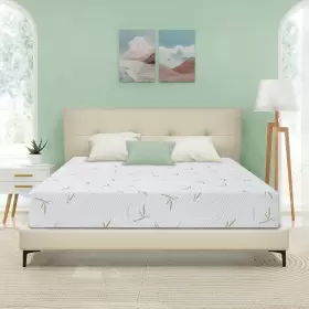 743456216884 MUUEGM Twin Mattress Tea Cooling Gel Memory Foam