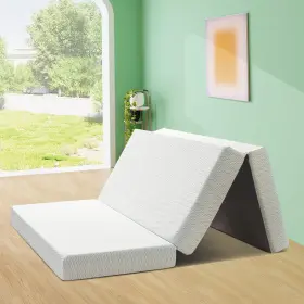 W-TRIFOLD-6F MUUEGM Folding Mattress Fold Memory Foam Wit