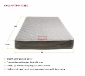 840223636972 MYTEE PRODUCTS Mattress Rv Trailer Breathable #2