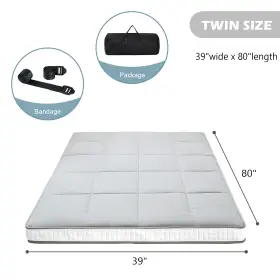 1332529281-1 NAIZEA Twin Floor Tatami Mattress Futon Pad #2
