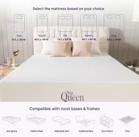 696398853993 NAPQUEEN Cooling Gel Twin Firm Memory Foam Bed #3
