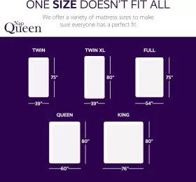 696567577415 NAPQUEEN Gel Firm Memory Foam Mattress Bed #2