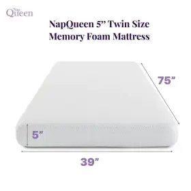 NQ45511W NAPQUEEN Bed Box Mattress Twin Memory Foam #2