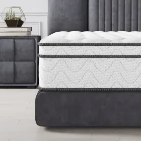 840325669946 NECHE Twin Memory Foam Hybrid Mattress Box