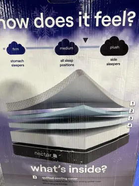 990133012 NECTAR Mattress Gel Memory Foam Cooling King #2