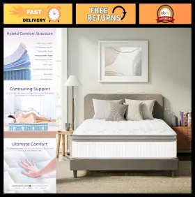 GHYB1-007 NEO HOME Hybrid Mattress Box Memory Foam Pocket Me