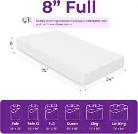 GS-ME-BA-8F NEO HOME Cooling Gel Memory Foam Mattress Sleep #2