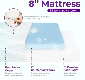 GS-ME-BA-8F NEO HOME Cooling Gel Memory Foam Mattress Sleep #3