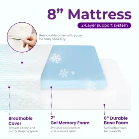 GS-ME-BA-8T NEO HOME Gaeste Cooling Gel Memory Foam Mattress #3
