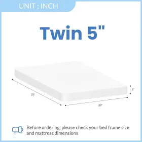 800689622636 NEO SLEEP Twin Cooling Tea Gel Memory Foam Firm #2