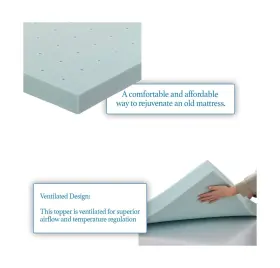V-NB-MTT3 NESTL BEDDING Mattress Topper Memory Foam Gel #3