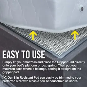 819867022731 NEVLERS Slip Mattress Pad Queen Pvc Slide #2