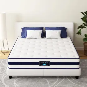 738812435412 NISIEN Hybrid Memory Foam Mattress Box Queen
