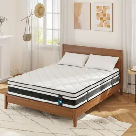 757876831008 NISIEN Memory Foam Mattress King Innerspring Bed