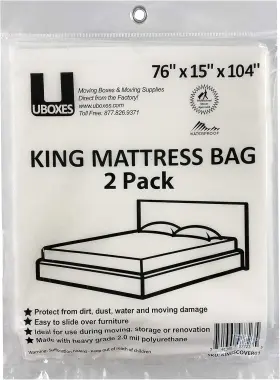 KINGCOVER02 KING Mattress Poly Covers Pack