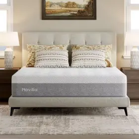 445021116188 NOVILLA Firm Gel Memory Foam Top Queen Mattress