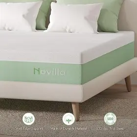NV0M801B-12-Q NOVILLA Memory Foam Mattress Queen Bed Firm Spa #2