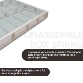 658848099696 NUTAN Box Spring Foundation Mattress Simple #3