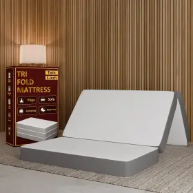 TRIF3ND-3-3 NUTAN Folding Gel Memory Foam Floor Mattress