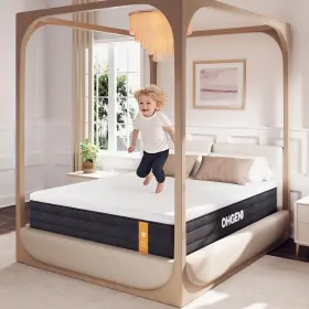 810081661263 OHGENI Twin Mattress Gel Memory Foam Single Bed