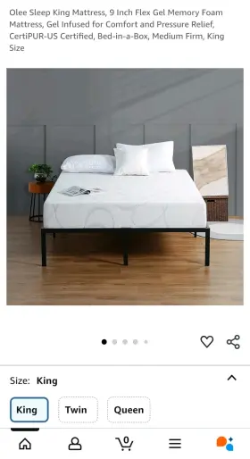 09FM01F OLEE SLEEP Matress King Memory Foam