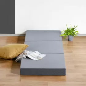 889860080755 OLEE SLEEP Folding Memory Foam Mattress Topper #3