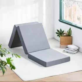 889860080755 OLEE SLEEP Folding Memory Foam Mattress Topper