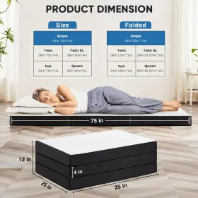 780374265853 OLIXIS Fold Memory Foam Mattress Single Floor #2